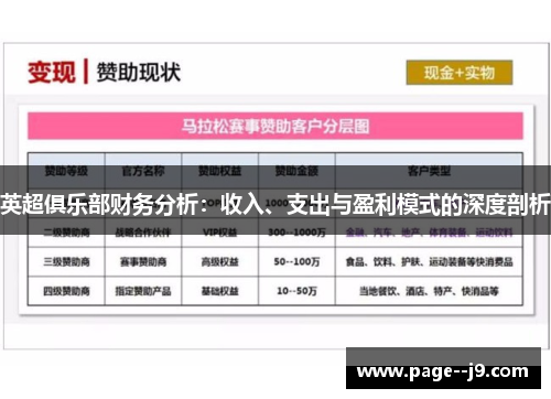 英超俱乐部财务分析：收入、支出与盈利模式的深度剖析